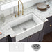 Ruvati 33 x 20" Fireclay Reversible Farmhouse Apron-Front Kitchen Sink Single Bowl