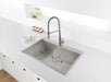 Ruvati 33" x 21" Drop-in Topmount 16 Gauge Zero Radius Stainless Steel Single Bowl Kitchen Sink