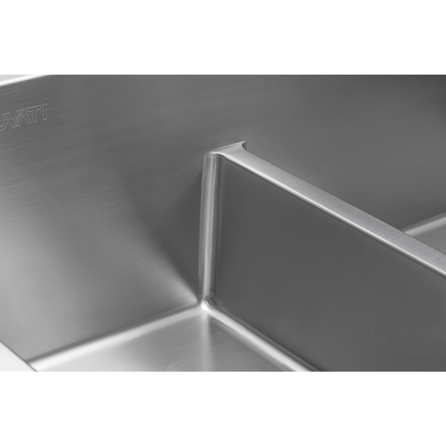 Ruvati 33 x 22" Drop-in 50/50 Double Bowl Tight Radius 16 Gauge Topmount Stainless Steel Kitchen Sink