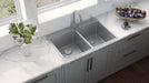 Ruvati 33" x 22" Topmount 50/50 Double Bowl 16 Gauge Stainless Steel Kitchen Sink