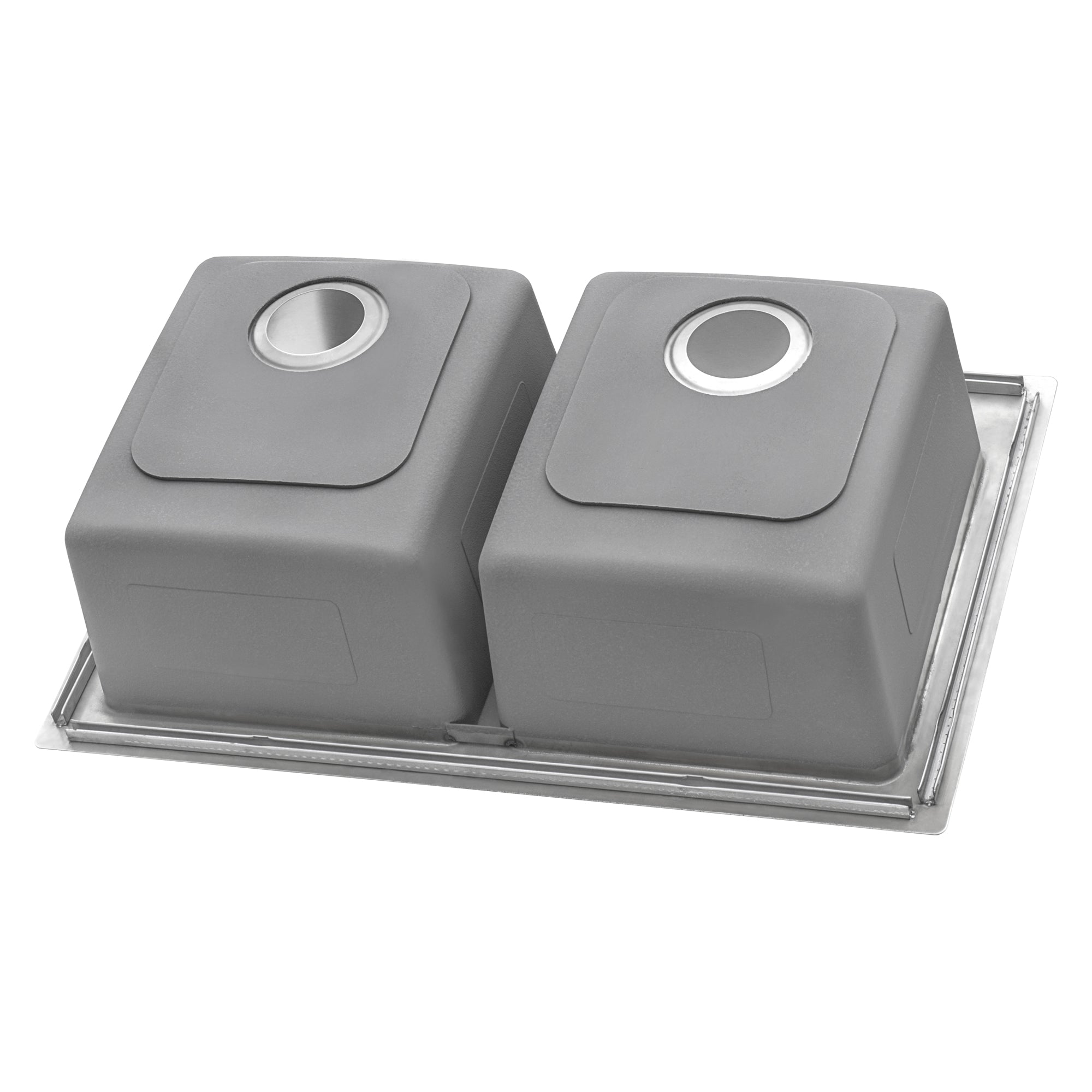 Ruvati 33" x 22" Topmount 50/50 Double Bowl 16 Gauge Stainless Steel Kitchen Sink