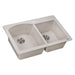 Ruvati 33 x 22" epiGranite Dual-Mount Double Bowl Granite Composite Kitchen Sink