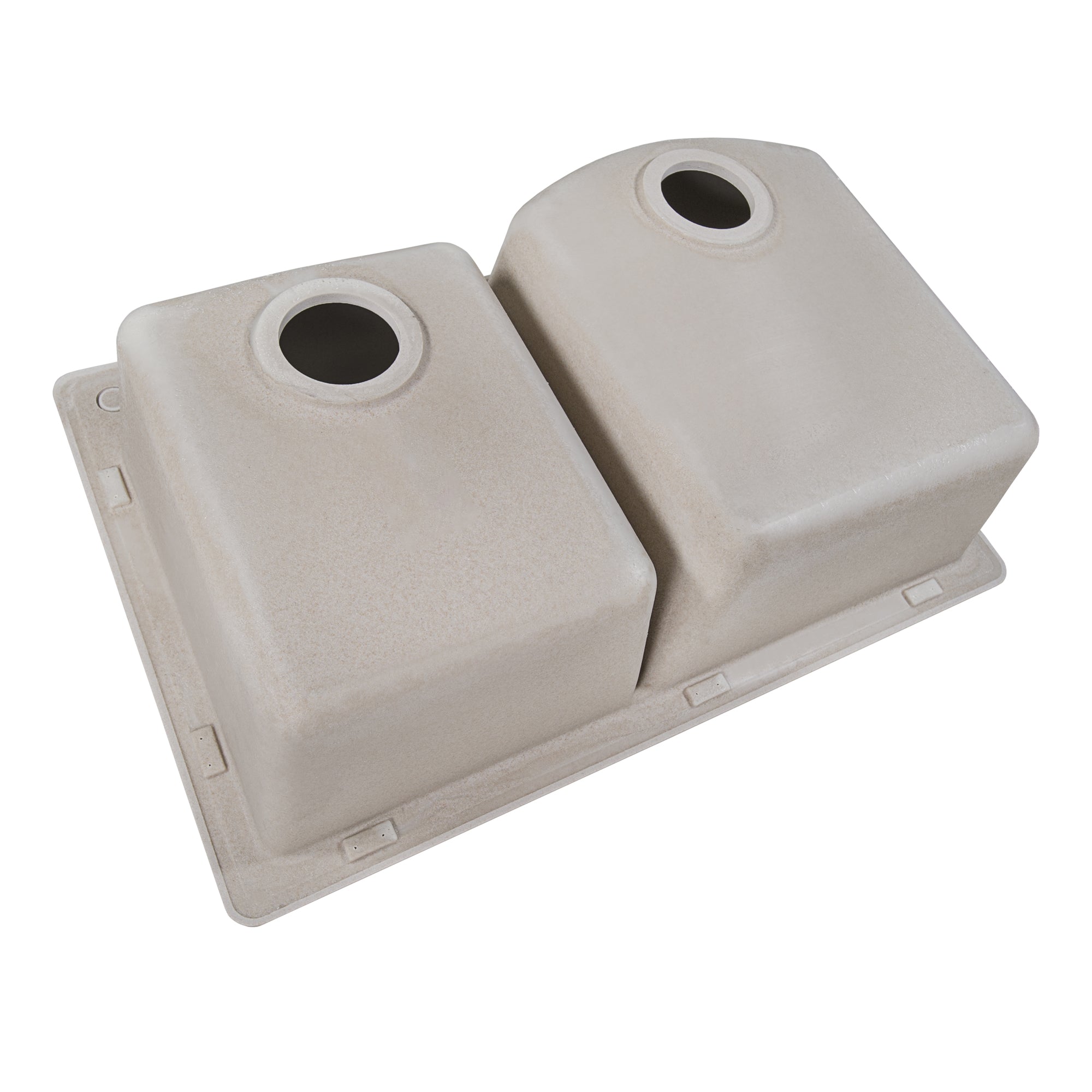 Ruvati 33 x 22" epiGranite Dual-Mount Double Bowl Granite Composite Kitchen Sink