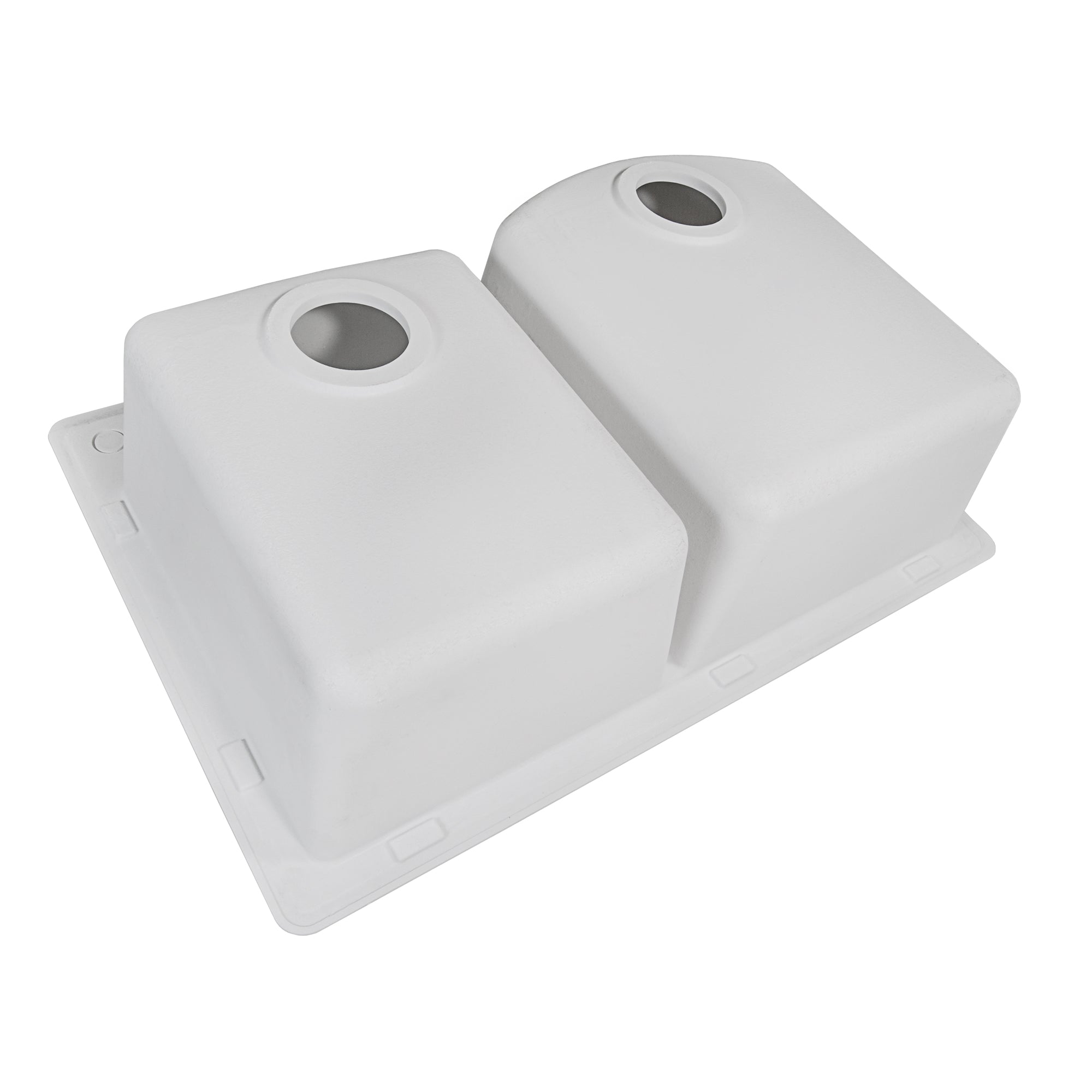 Ruvati 33 x 22" epiGranite Dual-Mount Double Bowl Granite Composite Kitchen Sink