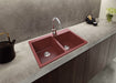 Ruvati 33 x 22" epiGranite Dual-Mount Granite Composite Double Bowl Kitchen Sink