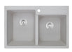 Ruvati 33 x 22" epiGranite Dual-Mount Granite Composite Double Bowl Kitchen Sink