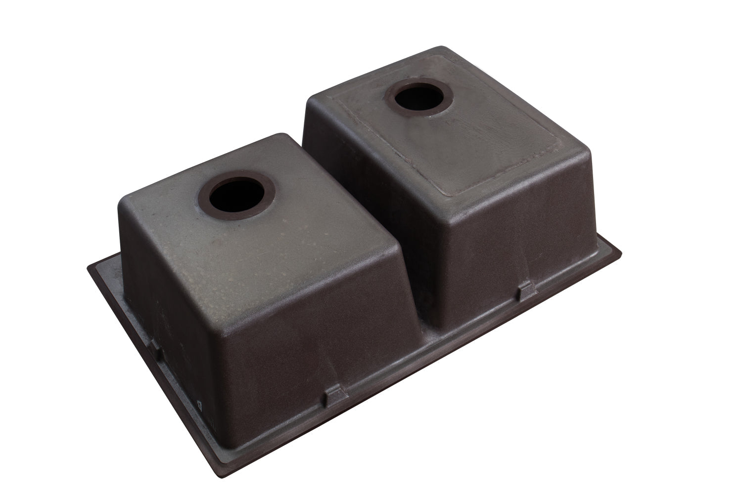 Ruvati 33 x 22" epiGranite Dual-Mount Granite Composite Double Bowl Kitchen Sink