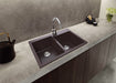 Ruvati 33 x 22" epiGranite Dual-Mount Granite Composite Double Bowl Kitchen Sink