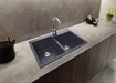 Ruvati 33 x 22" epiGranite Dual-Mount Granite Composite Double Bowl Kitchen Sink