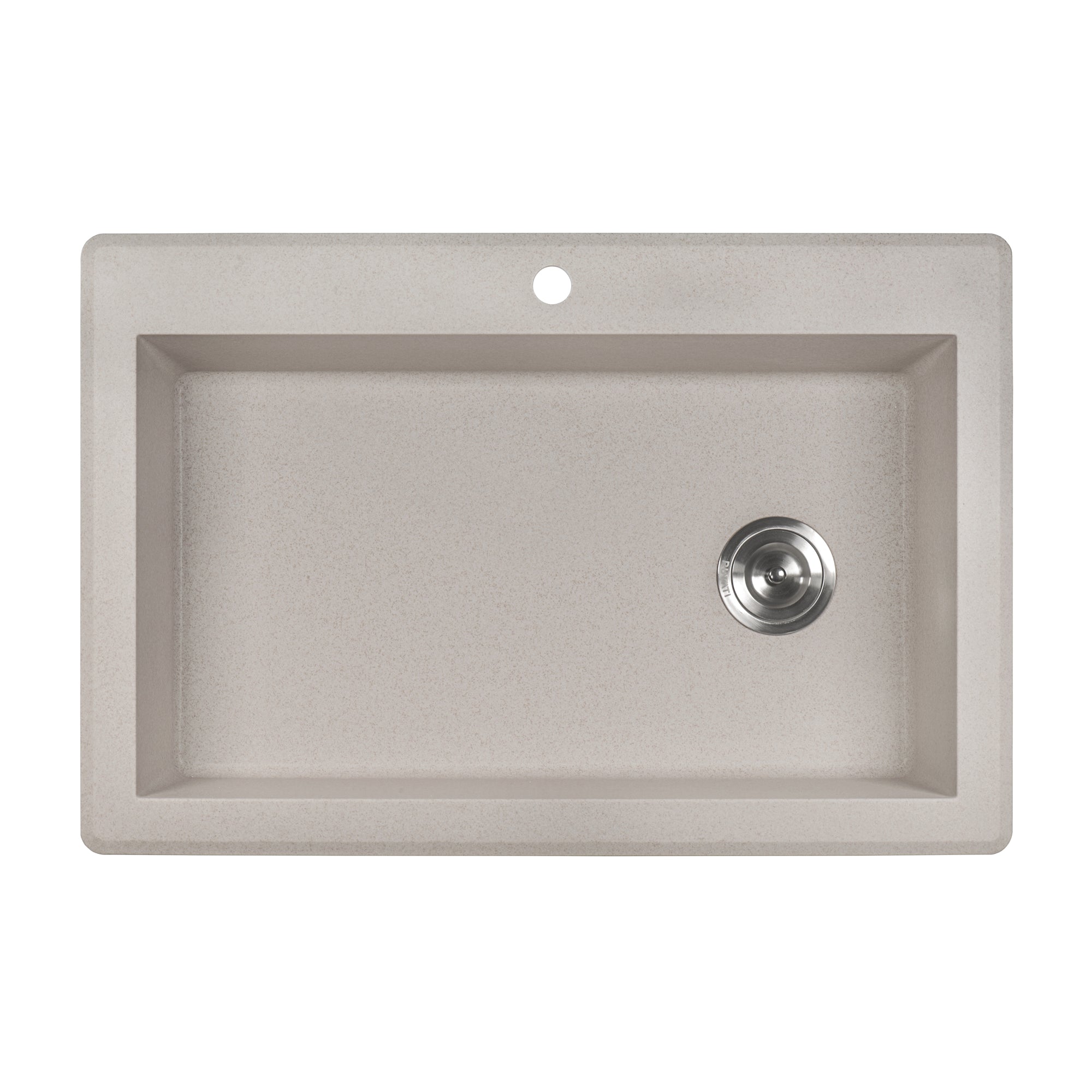 Ruvati 33 x 22" epiGranite Dual-Mount Granite Composite Single Bowl Kitchen Sink