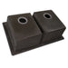 Ruvati 33 x 22" epiGranite Granite Composite Dual-Mount Double Bowl Kitchen Sink