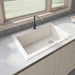 Ruvati 33 x 22" epiGranite Top Mount Granite Composite Single Bowl Kitchen Sink