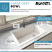 Ruvati 33 x 22" epiGranite Top Mount Granite Composite Single Bowl Kitchen Sink