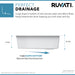 Ruvati 33 x 22" epiGranite Top Mount Granite Composite Single Bowl Kitchen Sink