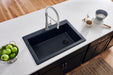 Ruvati 33 x 22" epiGranite Top Mount Granite Composite Single Bowl Kitchen Sink