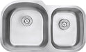 Ruvati 34" Undermount Double Bowl 16 Gauge Stainless Steel Kitchen Sink