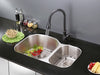 Ruvati 34" Undermount Double Bowl 16 Gauge Stainless Steel Kitchen Sink