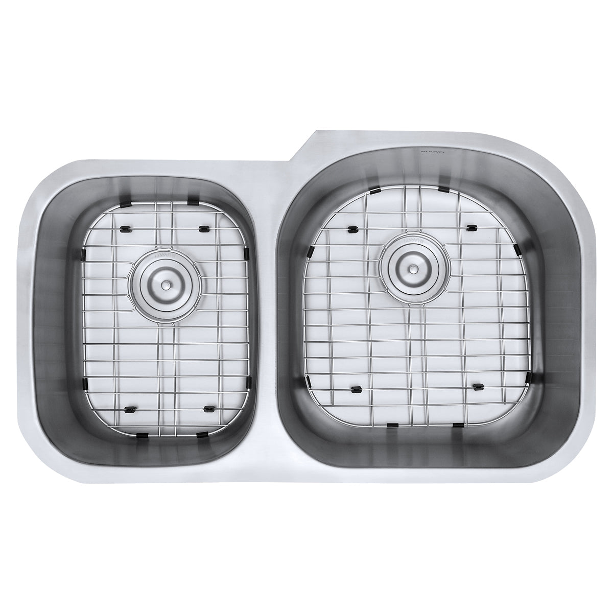 Ruvati 34" Undermount Double Bowl 16 Gauge Stainless Steel Kitchen Sink