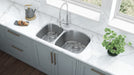 Ruvati 34" Undermount Double Bowl 16 Gauge Stainless Steel Kitchen Sink