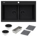 Ruvati 34" epiGranite Topmount Workstation Ledge Granite Composite Kitchen Sink