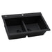 Ruvati 34" epiGranite Topmount Workstation Ledge Granite Composite Kitchen Sink