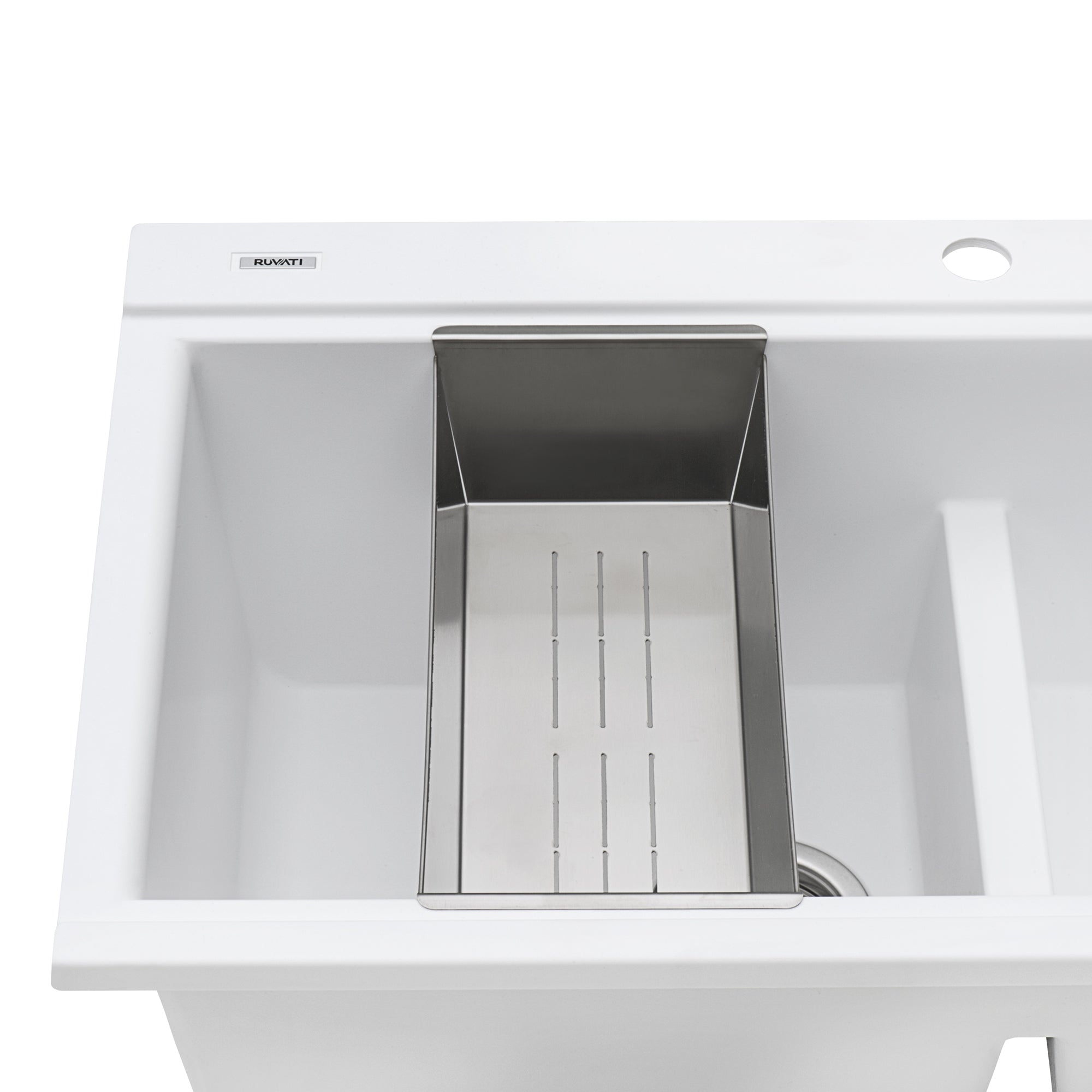 Ruvati 34" epiGranite Topmount Workstation Ledge Granite Composite Kitchen Sink