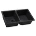 Ruvati 34 x 20" epiGranite Dual-Mount Granite Composite Double Bowl Kitchen Sink