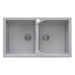 Ruvati 34 x 20" epiGranite Dual-Mount Granite Composite Double Bowl Kitchen Sink