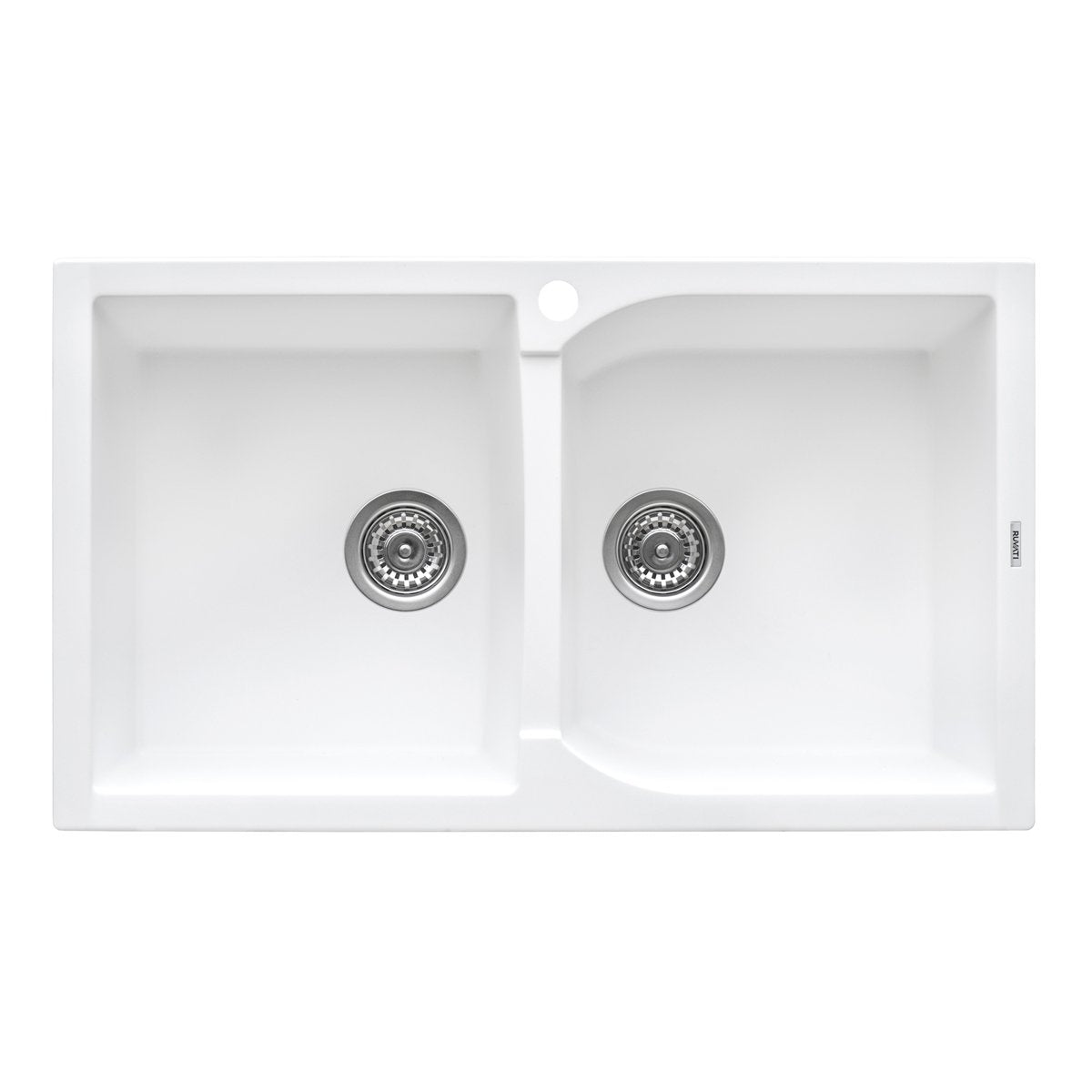 Ruvati 34 x 20" epiGranite Dual-Mount Granite Composite Double Bowl Kitchen Sink