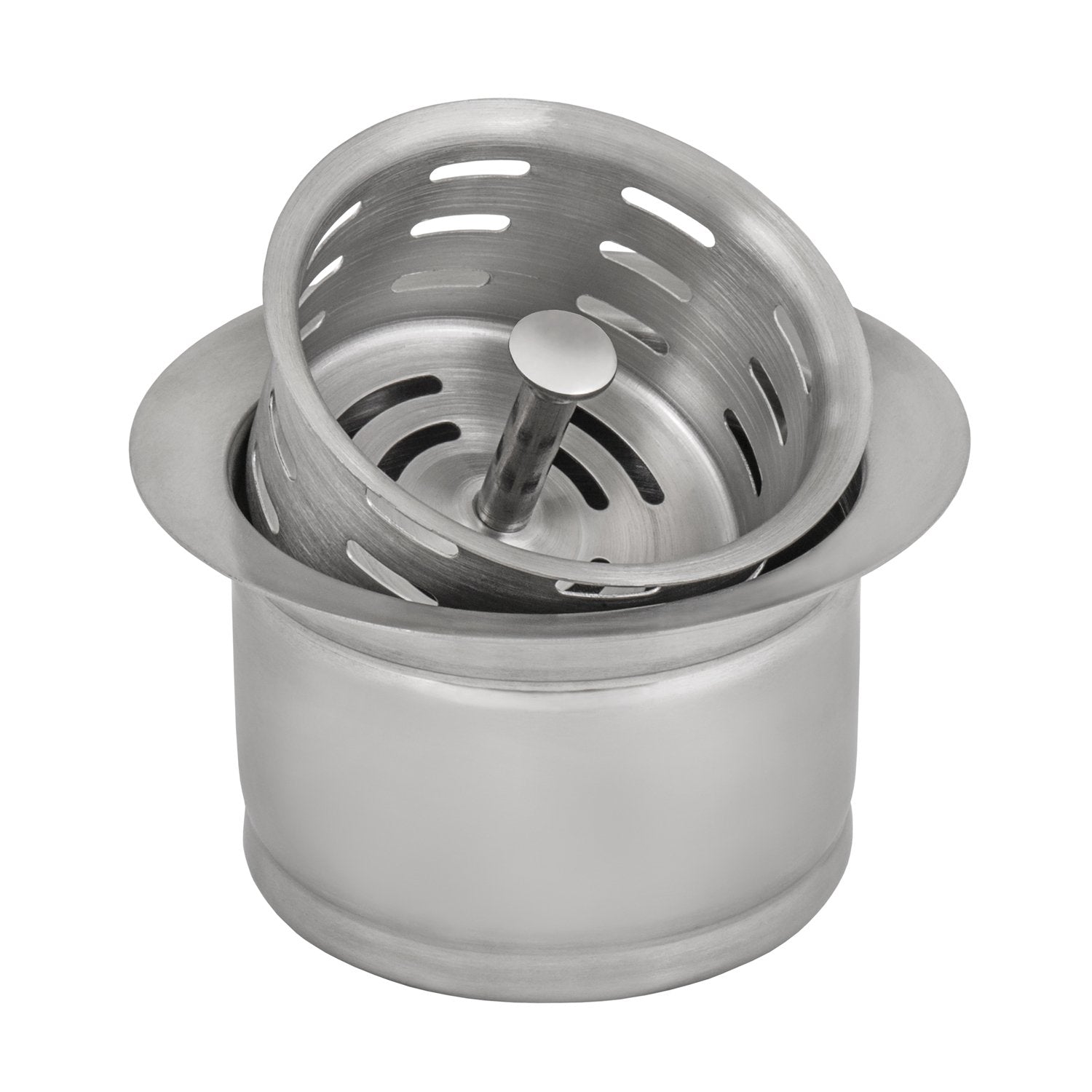 Ruvati Extended Garbage Disposal Flange with Deep Basket Strainer for Kitchen Sinks