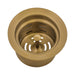 Ruvati Extended Garbage Disposal Flange with Deep Basket Strainer in PVD