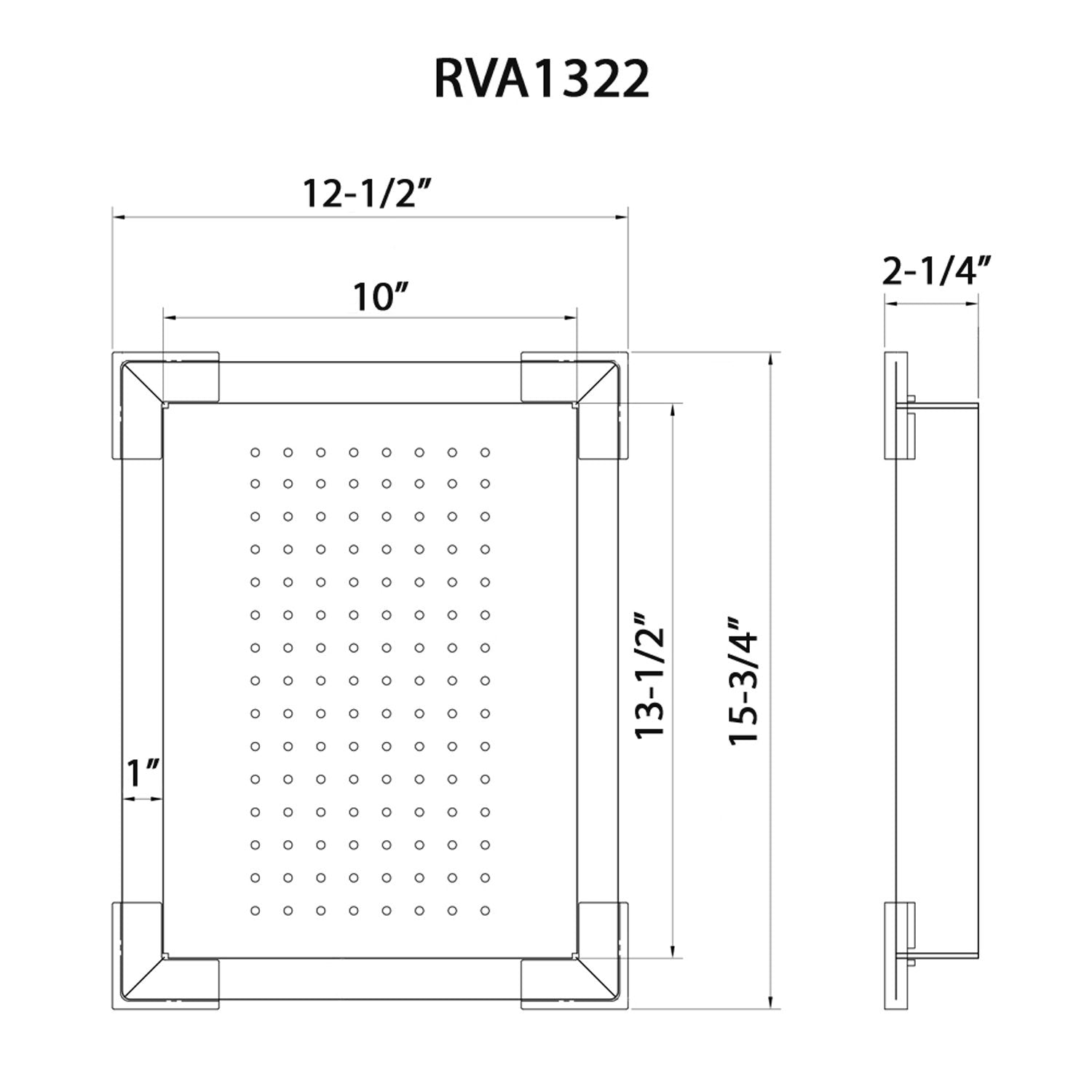 Lower Tier Shallow Colander for Ruvati Double Workstation Sinks RVA1322