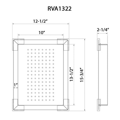 Lower Tier Shallow Colander for Ruvati Double Workstation Sinks RVA1322