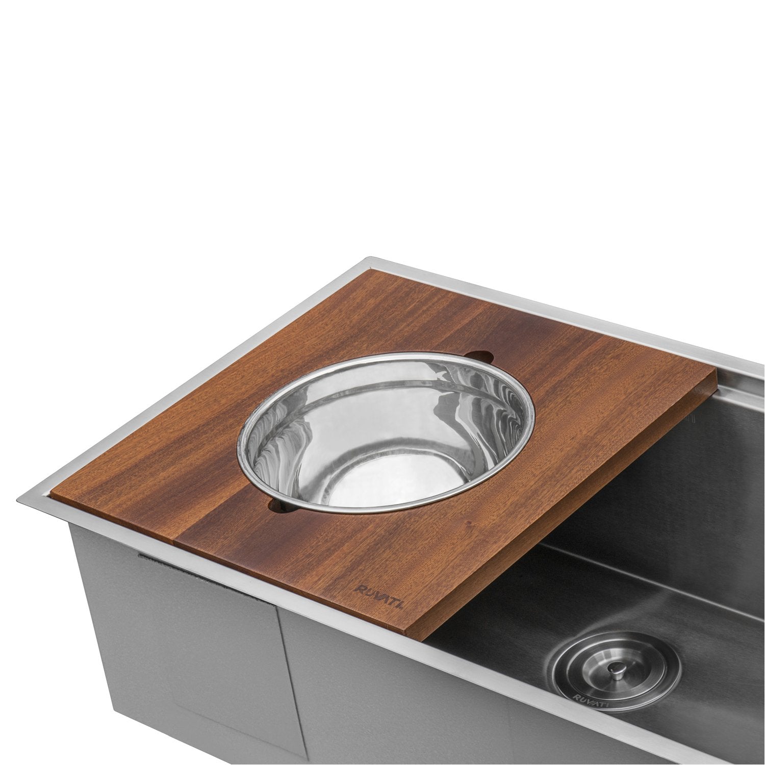Ruvati Mixing Bowl and Colander Set for Ruvati Workstation Sinks