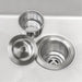 Ruvati RVA1025 Kitchen Sink Basket Strainer in Stainless Steel