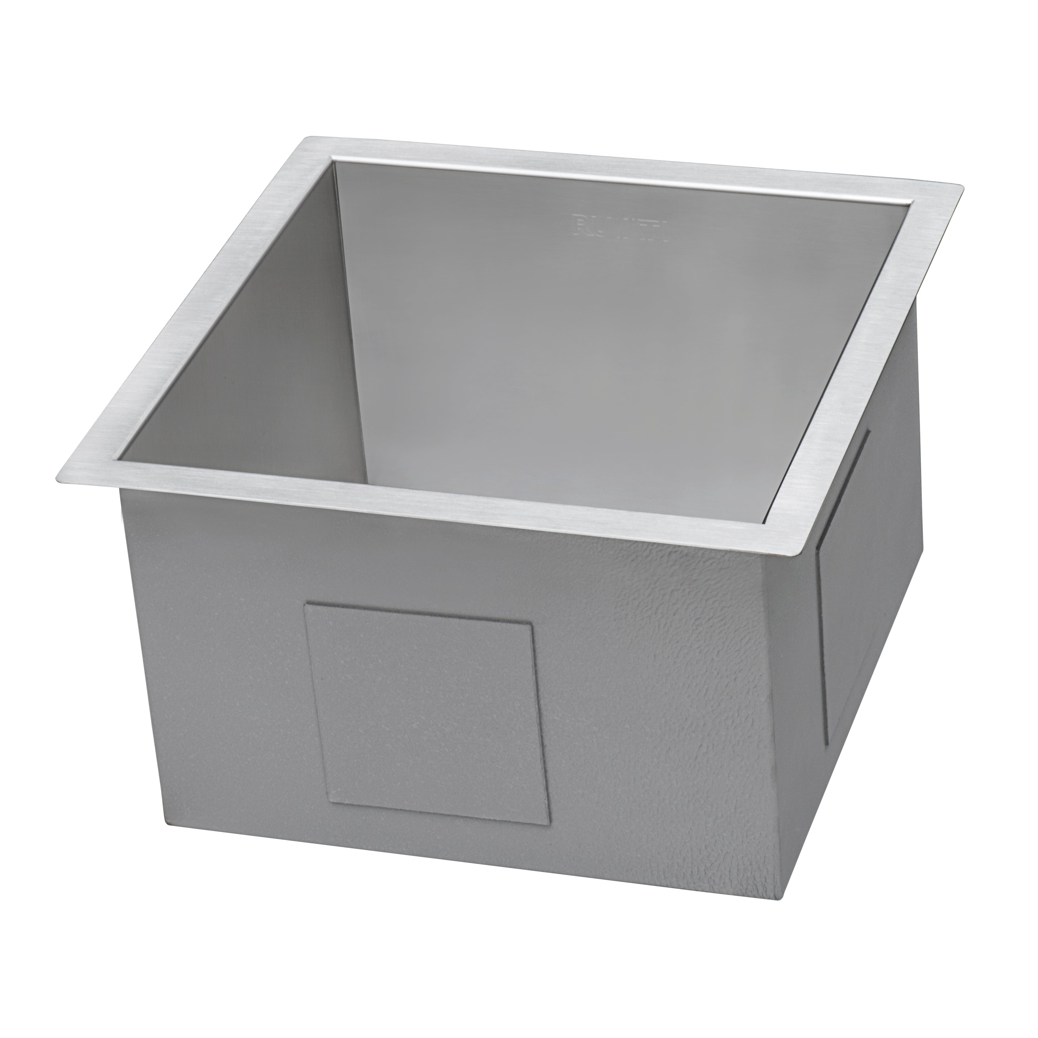 Ruvati RVH7013 13 x 15" Undermount Bar Prep Tight Radius 16 Gauge Stainless Steel Single Bowl Kitchen Sink