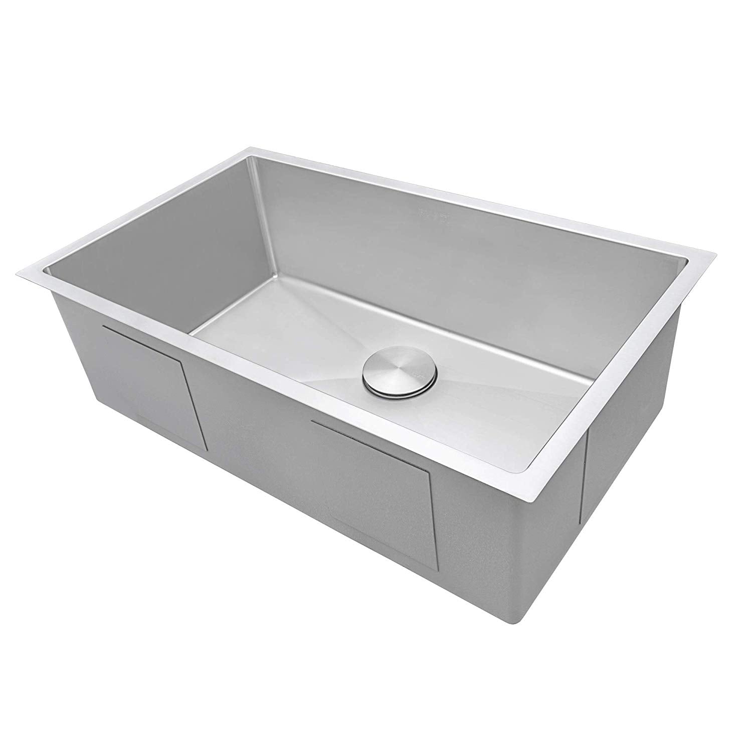 Ruvati RVH7433 33" Undermount 16 Gauge Tight Radius Large Stainless Steel Single Bowl Kitchen Sink
