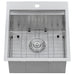 Ruvati RVH8221 21 x 20" RV Workstation Drop-in Topmount 16 Gauge Stainless Steel Bar Prep Kitchen Sink