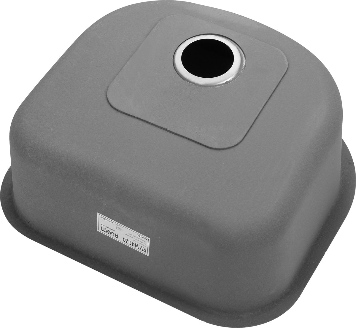 Ruvati RVM4120 Undermount 16 Gauge 23" Single Bowl Kitchen Sink