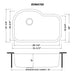 Ruvati RVM4700 32" Undermount 16 Gauge Single Bowl Kitchen Sink
