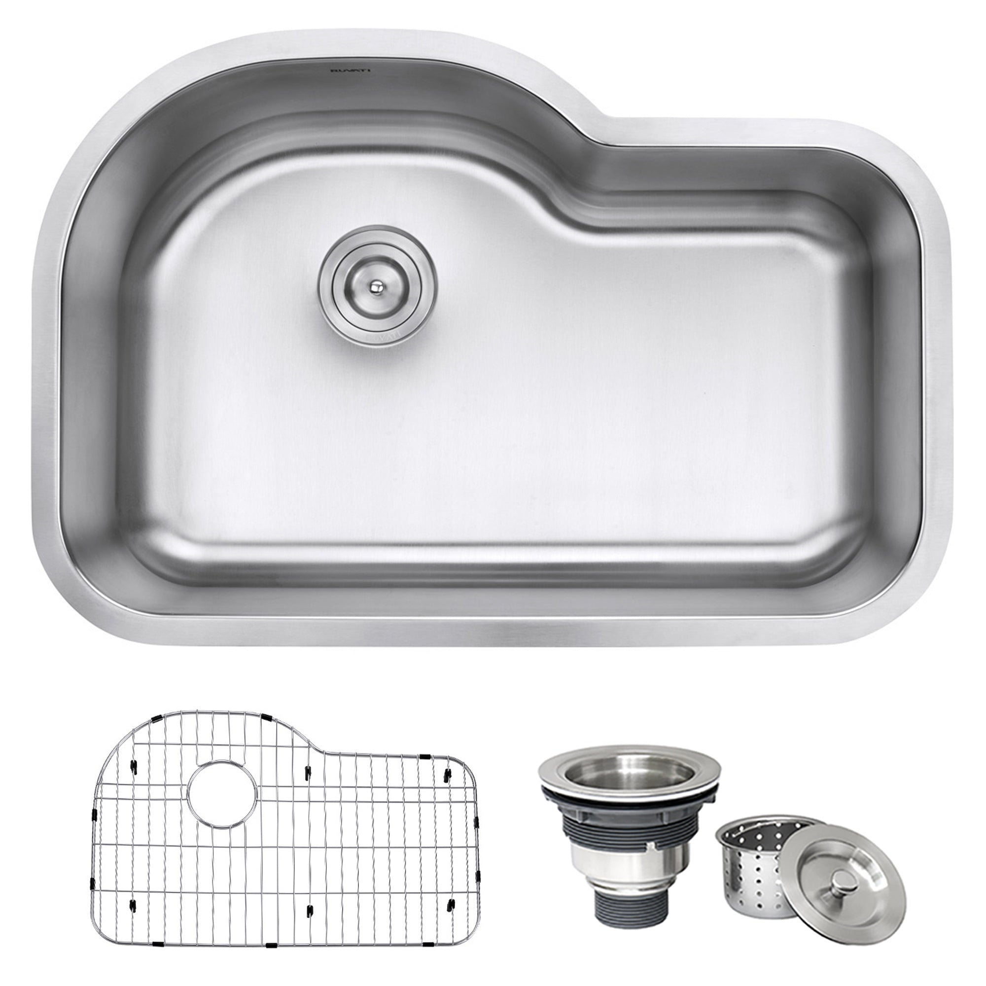 Ruvati RVM4700 32" Undermount 16 Gauge Single Bowl Kitchen Sink