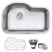 Ruvati RVM4700 32" Undermount 16 Gauge Single Bowl Kitchen Sink