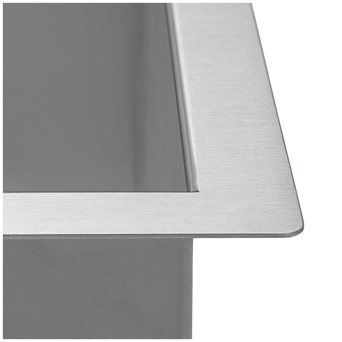 Ruvati RVU6124 24" x 18" x 13" Deep Undermount 16 Gauge Stainless Steel Laundry Utility Sink