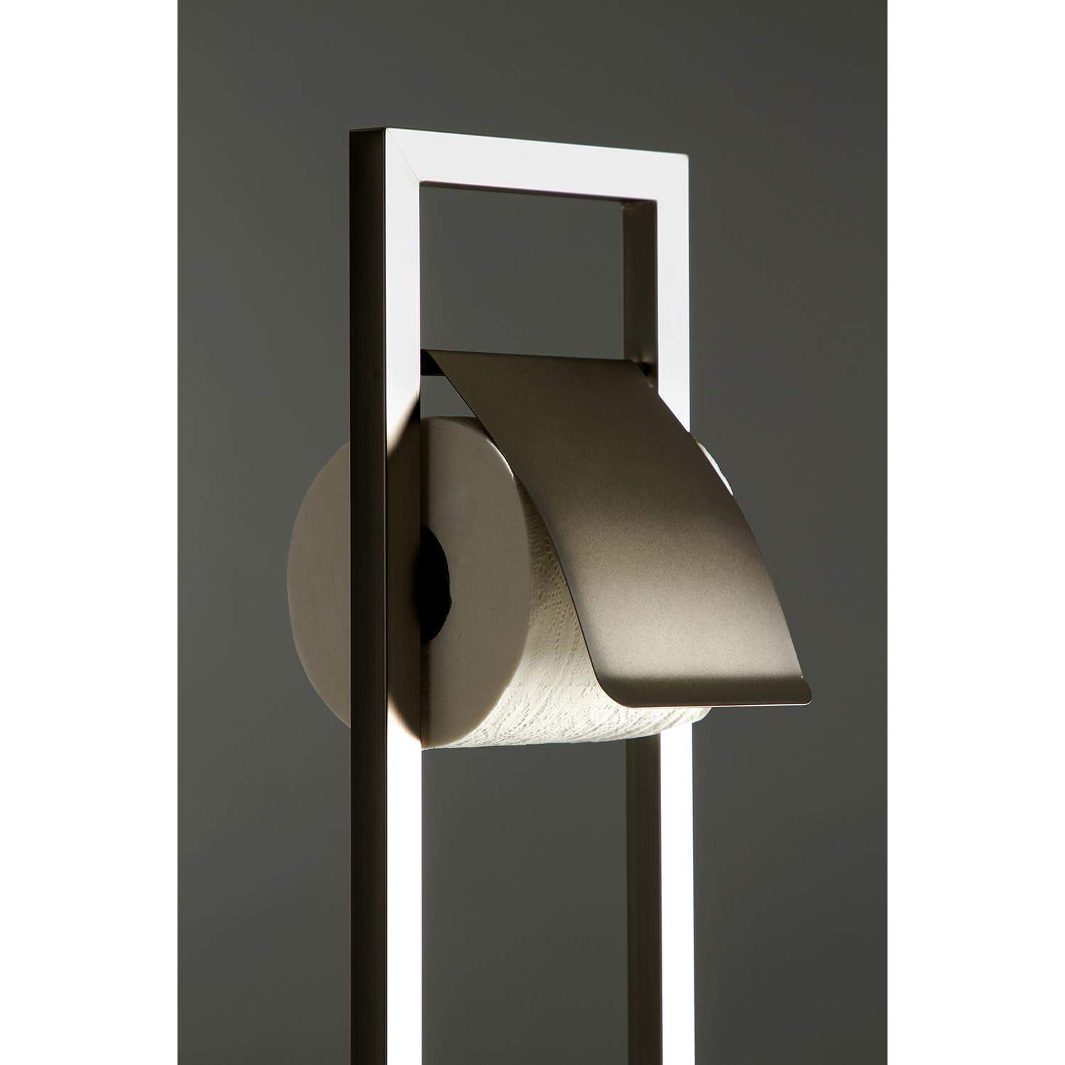 Kingston Brass Pedestal Toilet Paper Holder with Toilet Brush Holder