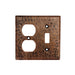 Premier Copper Products Copper Combination Switchplate, 2 Hole Outlet and Single Toggle Switch-DirectSinks