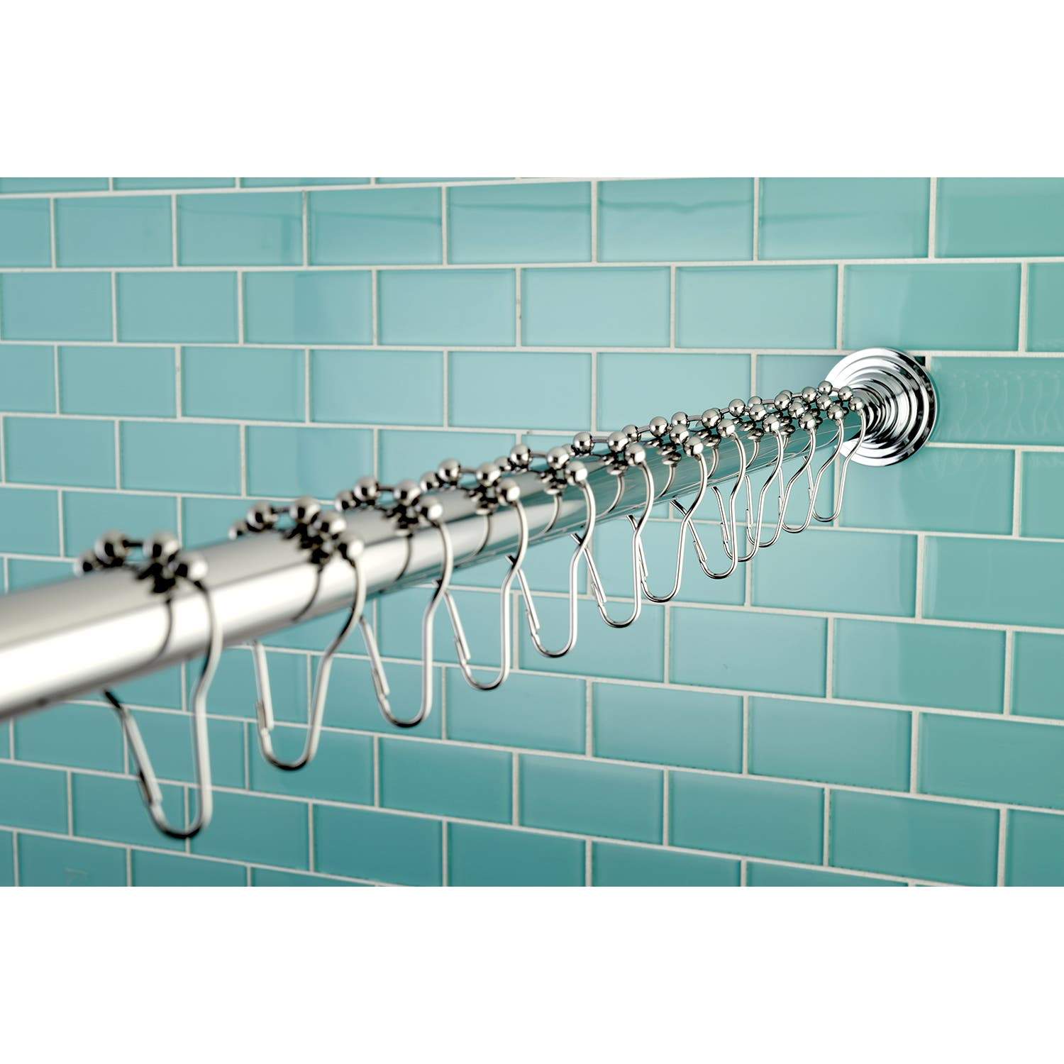 Kingston Brass Edenscape 72-Inch Adjustable Shower Curtain Rod with Ring