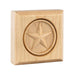 Hardware Resources 3" x 3" x 7/8" Alder Star Rosette Moulding-DirectSinks
