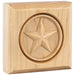 Hardware Resources 3" x 3" x 7/8" Hard Maple Star Rosette Moulding-DirectSinks