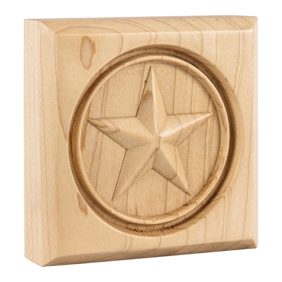 Hardware Resources Elements Hard Maple Star Rosette Moulding-DirectSinks
