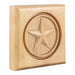 Hardware Resources 4" x 4" x 7/8" Rubberwood Star Rosette Moulding-DirectSinks